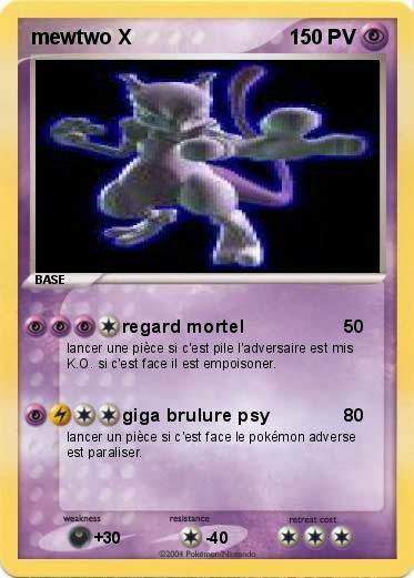 Pokemon mewtwo X