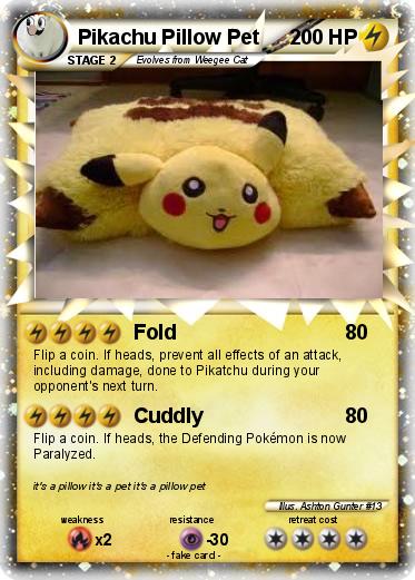 Pokemon Pikachu Pillow Pet