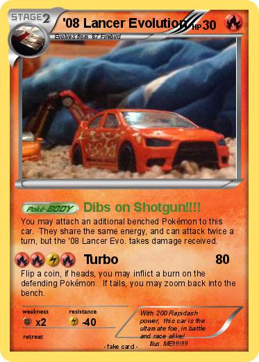 Pokemon '08 Lancer Evolution