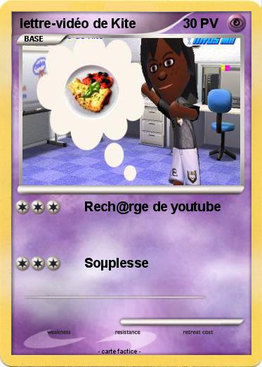 Pokemon lettre-vidéo de Kite