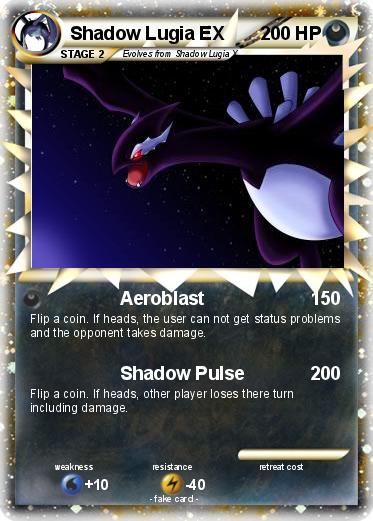 Pokemon Shadow Lugia EX