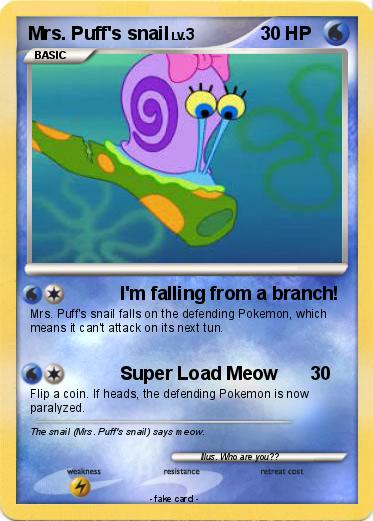 Pokemon Mrs. Puff's snail