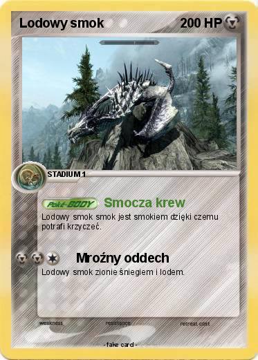 Pokemon Lodowy smok