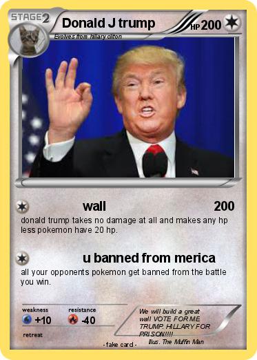 Pokemon Donald J trump