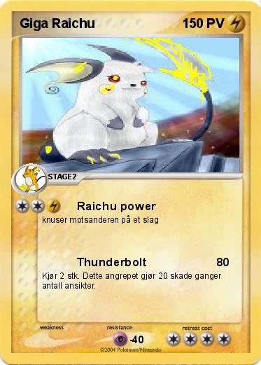 Pokemon Giga Raichu