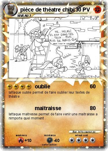 Pokemon pièce de théatre chibi