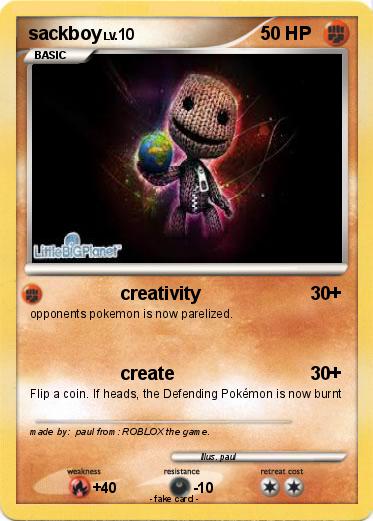 Pokemon sackboy