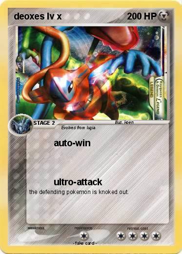 Pokemon deoxes lv x