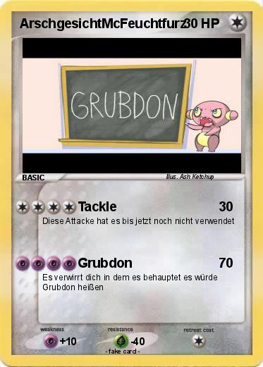 Pokemon ArschgesichtMcFeuchtfurz
