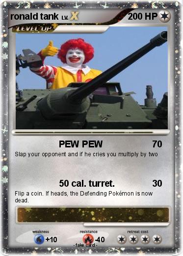 Pokemon ronald tank