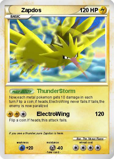 Pokemon Zapdos