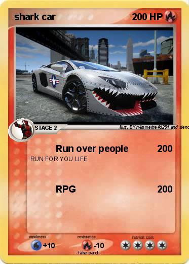 Pokemon shark car