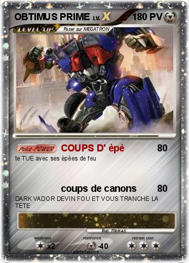 Pokemon OBTIMUS PRIME
