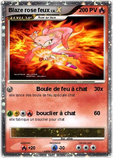 Pokemon Blaze rose feux