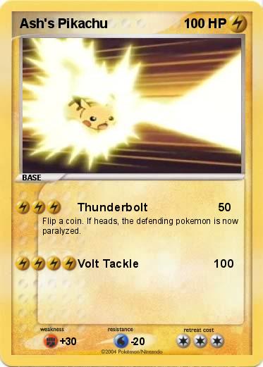 Pokemon Ash's Pikachu