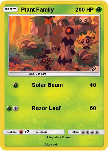 Pokemon Plant Famliy