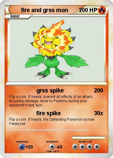 Pokemon fire and grss mon