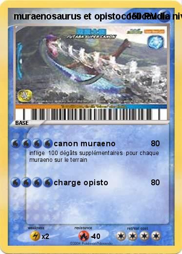 Pokemon muraenosaurus et opistocoelicaudia niv X