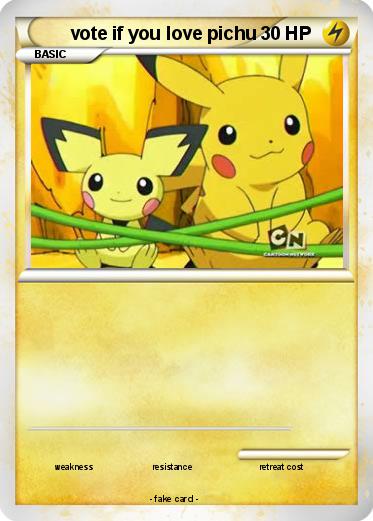 Pokemon vote if you love pichu