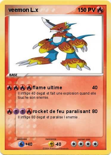 Pokemon veemon L.x