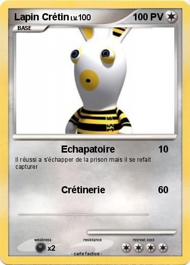 Pokemon Lapin Crétin