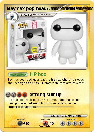 Pokemon Baymax pop head