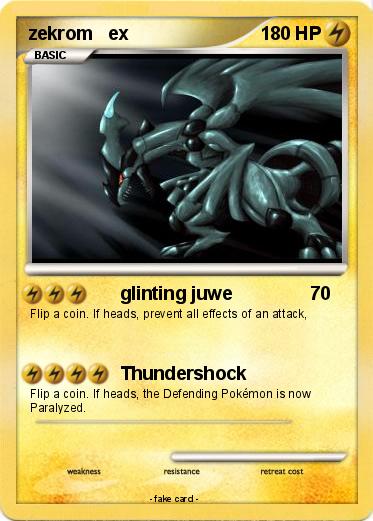Pokemon zekrom   ex