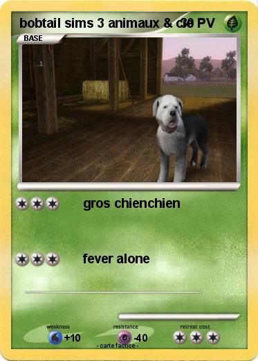 Pokemon bobtail sims 3 animaux & cie