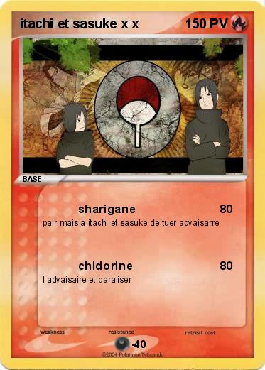 Pokemon itachi et sasuke x x