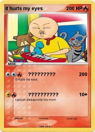 Pokemon it hurts my eyes
