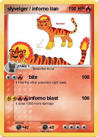 Pokemon slyvelger / inforno lian
