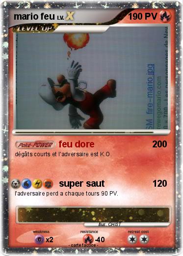 Pokemon mario feu