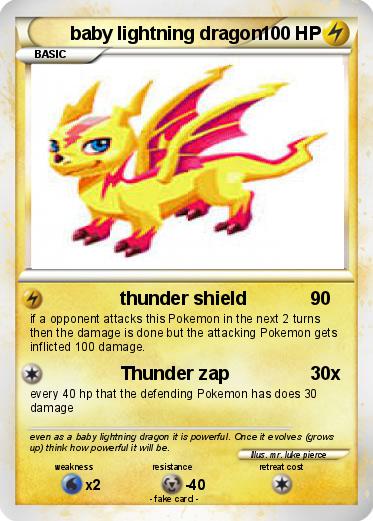 Pokemon baby lightning dragon