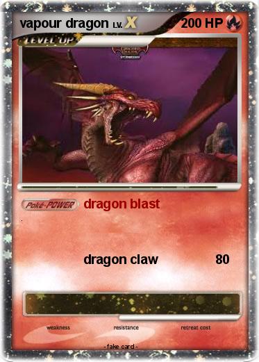 Pokemon vapour dragon