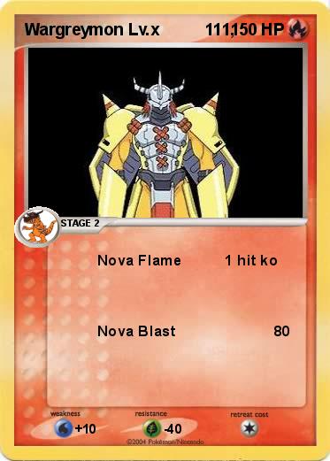 Pokemon Wargreymon Lv.x          111,