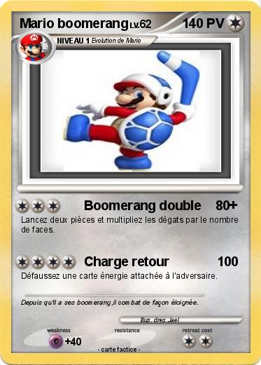 Pokemon Mario boomerang