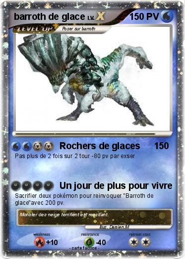 Pokemon barroth de glace