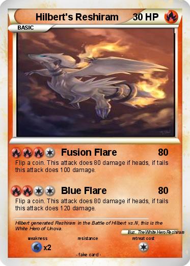 Pokemon Hilbert's Reshiram