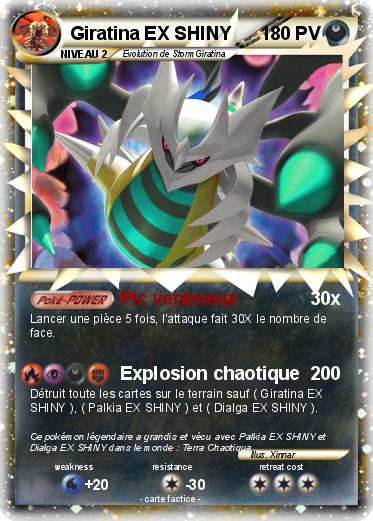 Pokemon Giratina EX SHINY