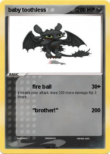 Pokemon baby toothless