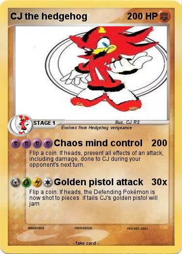 Pokemon CJ the hedgehog