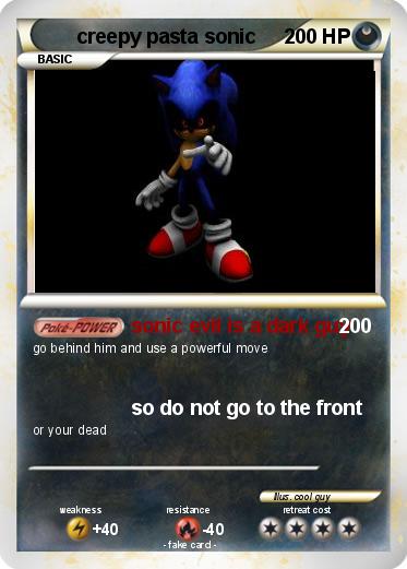 Pokemon creepy pasta sonic