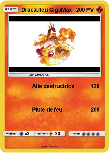Pokemon Dracaufeu GigaMax