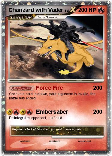Pokemon Charizard with Vader