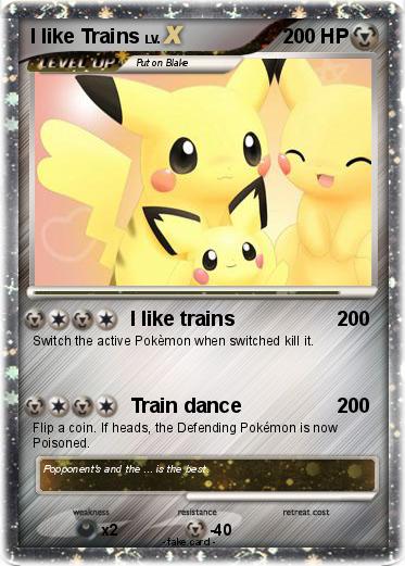 Pokemon I like Trains
