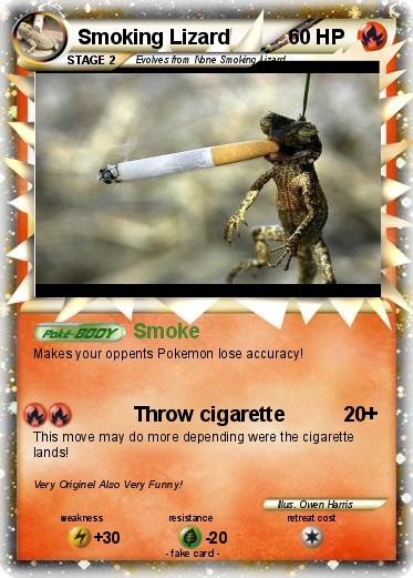 Pokemon Smoking Lizard