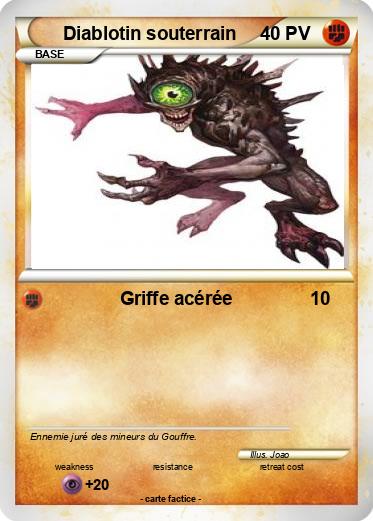 Pokemon Diablotin souterrain