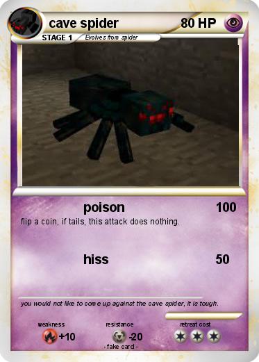 Pokemon cave spider