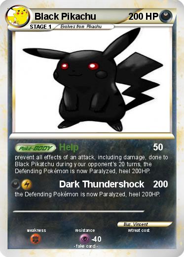 Pokemon Black Pikachu