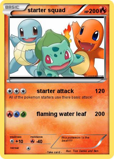 Pokemon starter squad